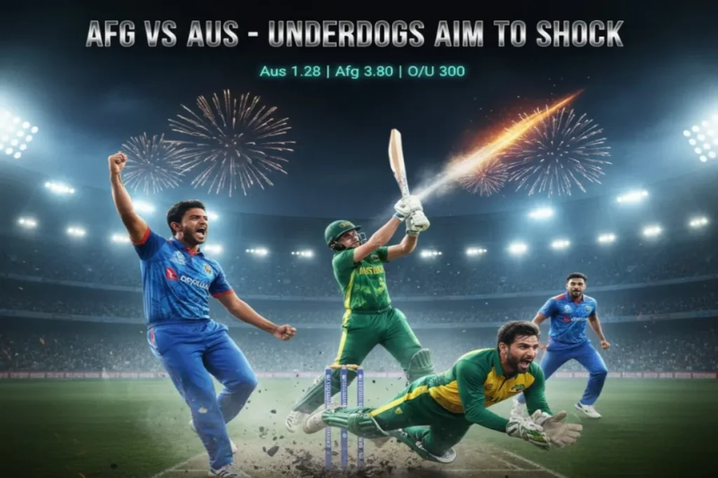 Afg Vs Australia – Underdogs Aim to Shock the Mighty Champions on the Field