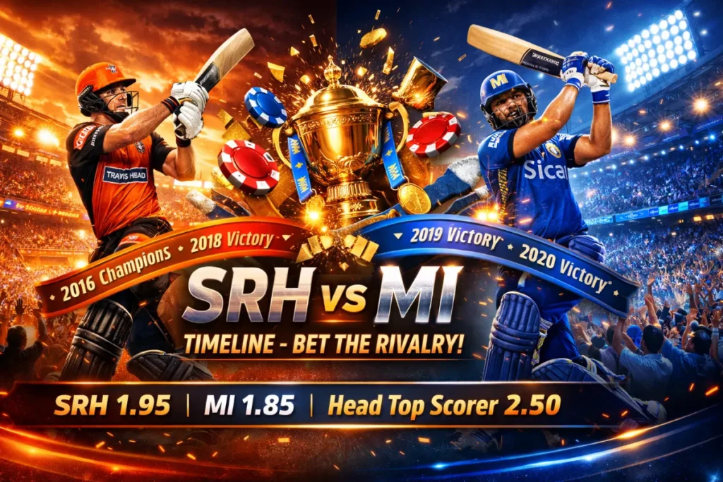Sunrisers Hyderabad vs Mumbai Indians Timeline