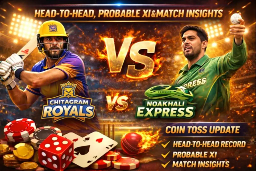 Chattogram Royals vs Noakhali Express – Head-to-Head, Probable XI and Match Insights