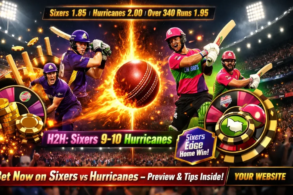 Sydney Sixers vs Hobart Hurricanes – Match Preview, Head-to-Head Record, and Prediction!